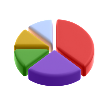 Gráfico circular  3D Illustration