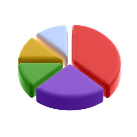 Gráfico circular  3D Illustration