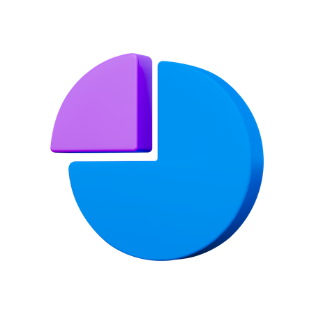 Gráfico circular  3D Illustration