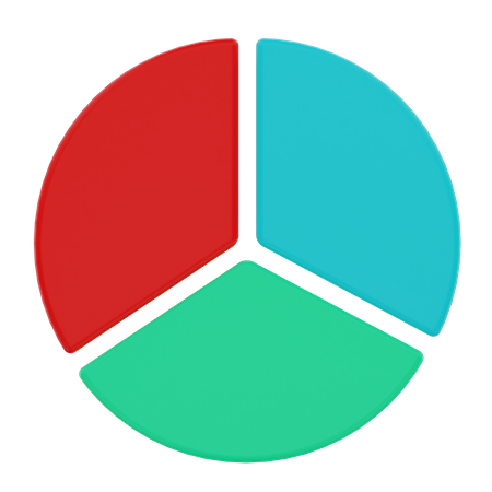 Gráfico circular  3D Illustration