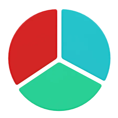 Gráfico circular  3D Illustration