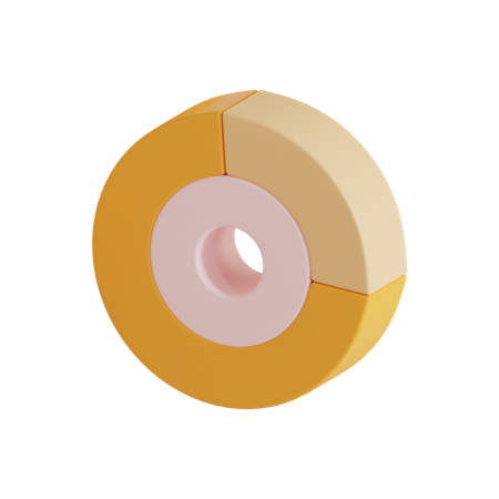 Gráfico circular  3D Icon