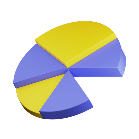 Gráfico circular  3D Illustration