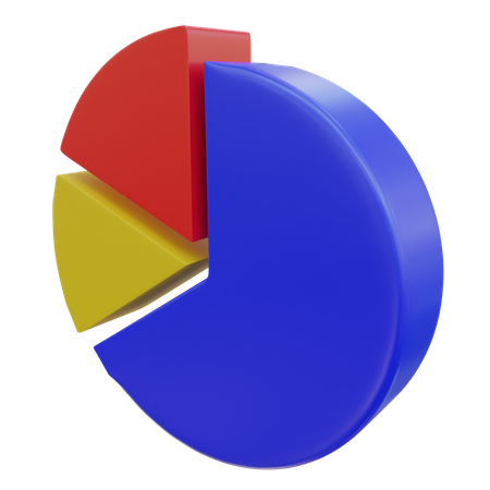 Gráfico circular  3D Icon