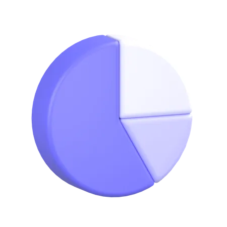 Gráfico circular  3D Icon