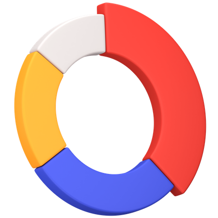 Gráfico circular  3D Icon