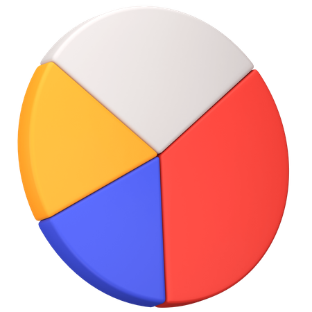 Gráfico circular  3D Icon