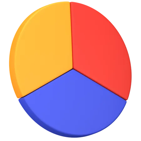 Gráfico circular  3D Icon