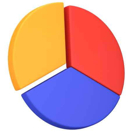 Gráfico circular  3D Icon