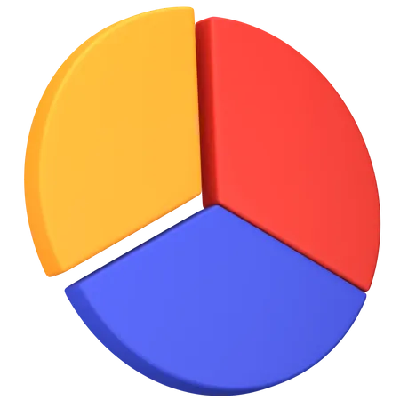 Gráfico circular  3D Icon