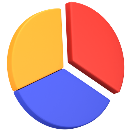 Gráfico circular  3D Icon