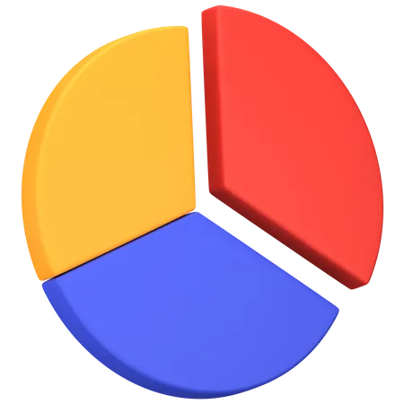 Gráfico circular  3D Icon