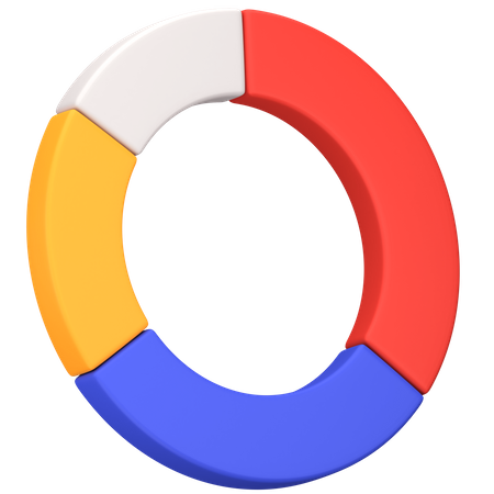 Gráfico circular  3D Icon