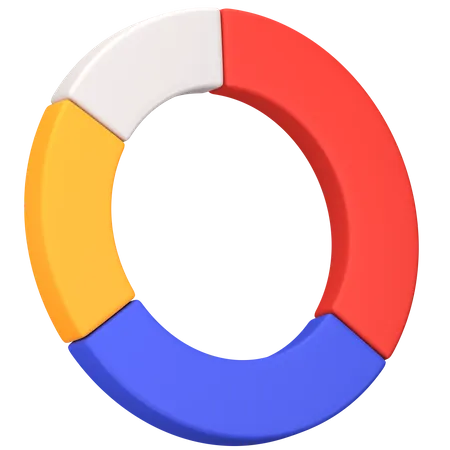 Gráfico circular  3D Icon