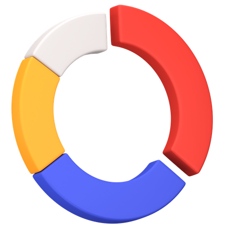 Gráfico circular  3D Icon