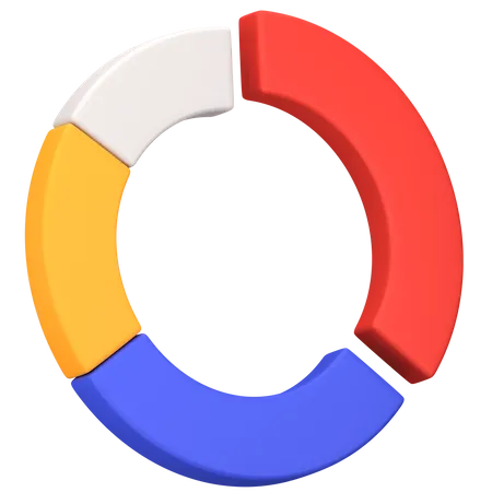 Gráfico circular  3D Icon