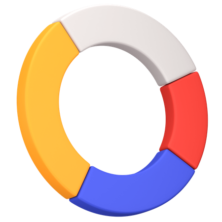 Gráfico circular  3D Icon