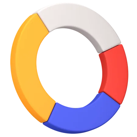 Gráfico circular  3D Icon