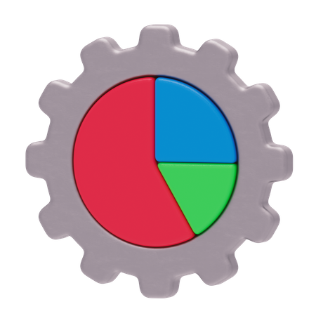 Gráfico circular  3D Icon