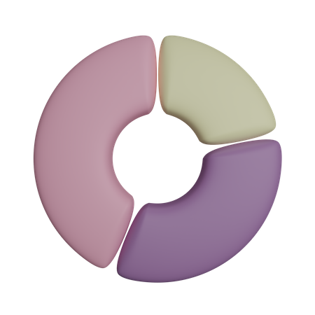 Gráfico circular  3D Icon