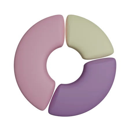 Gráfico circular  3D Icon