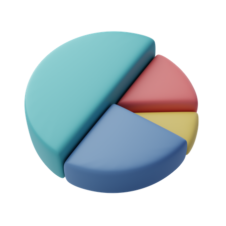 Gráfico circular  3D Icon