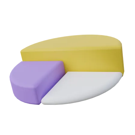 Gráfico circular  3D Icon