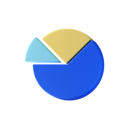 Gráfico circular  3D Icon