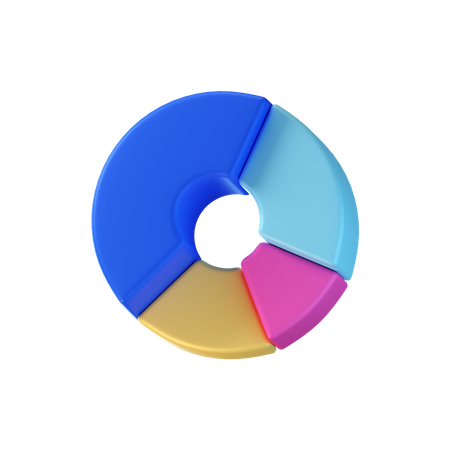 Gráfico circular  3D Icon