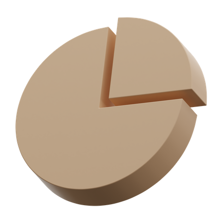 Gráfico circular  3D Icon