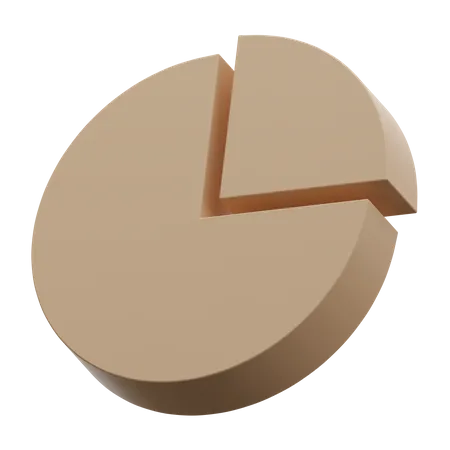 Gráfico circular  3D Icon