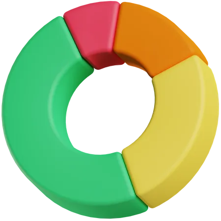 Gráfico circular  3D Icon