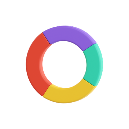 Gráfico circular  3D Icon