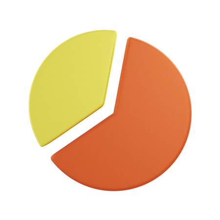 Gráfico circular  3D Icon