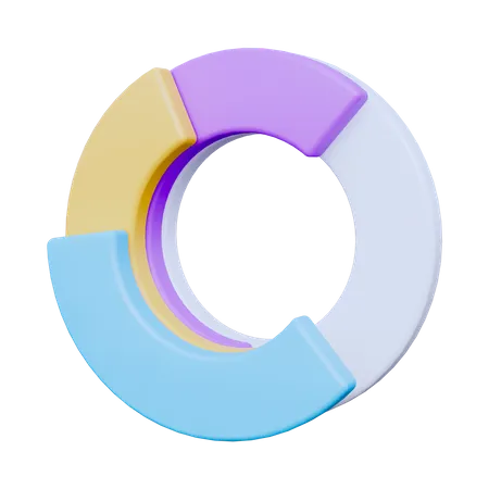 Gráfico circular  3D Icon