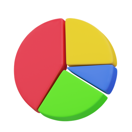 Gráfico circular  3D Icon