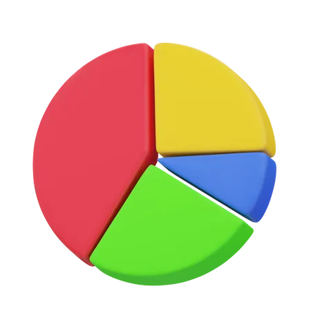 Gráfico circular  3D Icon