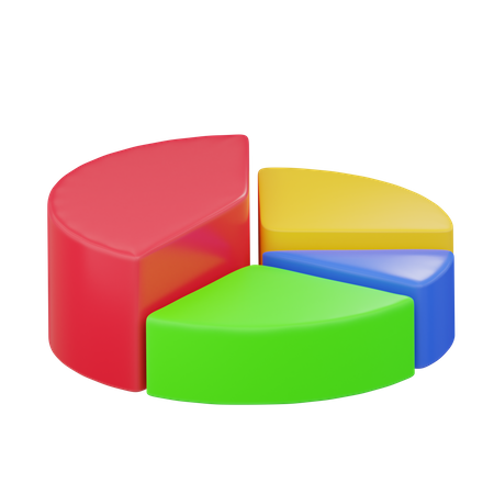 Gráfico circular  3D Icon