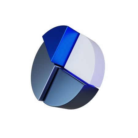 Gráfico circular  3D Icon