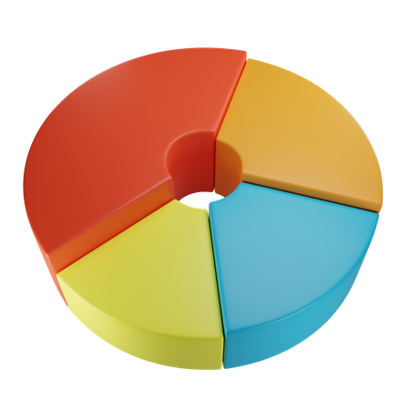 Gráfico circular  3D Icon