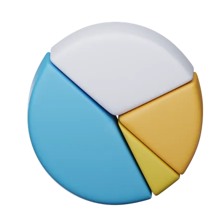 Gráfico circular  3D Icon