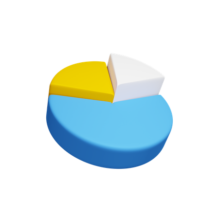 Gráfico circular  3D Icon