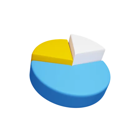 Gráfico circular  3D Icon