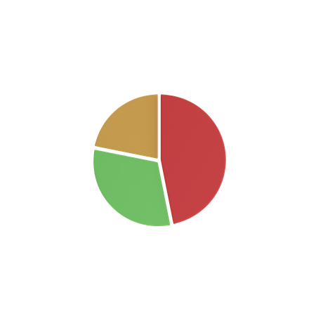 Gráfico circular  3D Icon