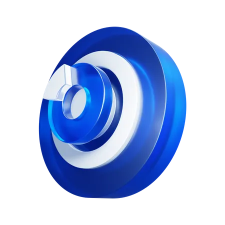 Gráfico circular  3D Icon