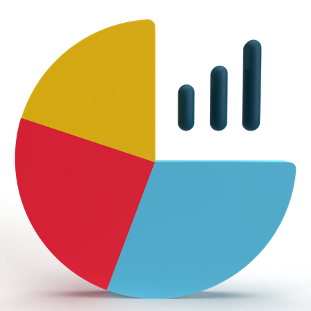 Gráfico de torta  3D Icon