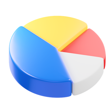 Gráfico circular  3D Icon