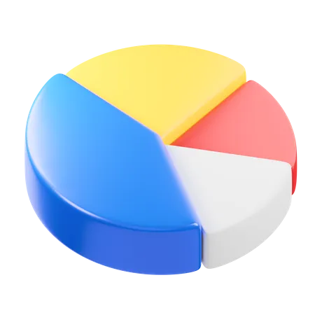 Gráfico circular  3D Icon