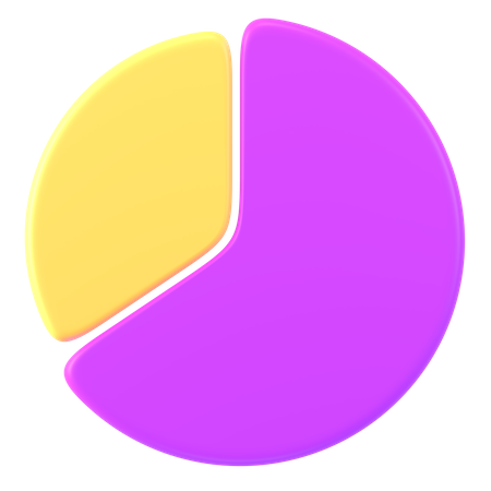 Gráfico circular  3D Icon