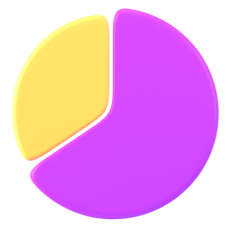 Gráfico circular  3D Icon